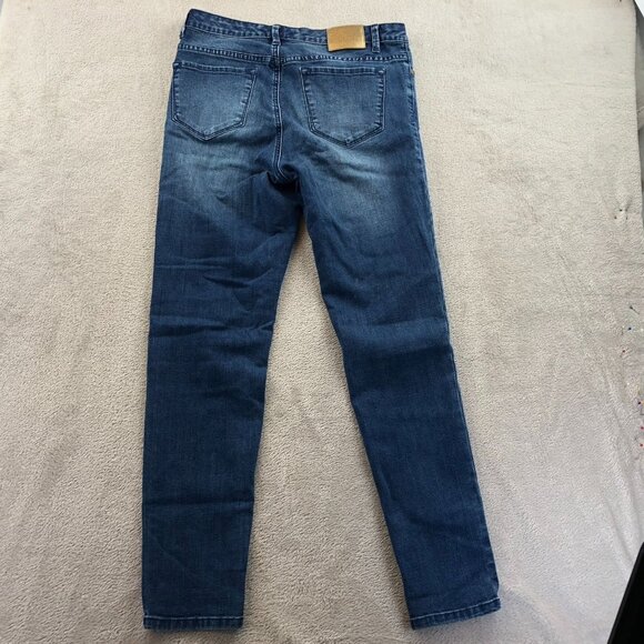 Anne Klein Womens Jeans 6 Missy Leo Skinny Ankle Blue Denim Stretch Casual - Picture 15 of 15